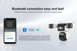 VSTARCAM smart ηλιακή κάμερα BG621SR, triple lens, 2MP, 4G, SD, PTZ, IP66 3
