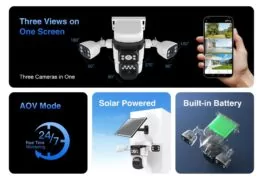 VSTARCAM smart ηλιακή κάμερα BG621SR, triple lens, 2MP, 4G, SD, PTZ, IP66 8