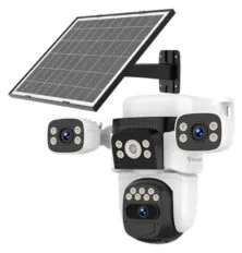 VSTARCAM smart ηλιακή κάμερα BG621SR, triple lens, 2MP, 4G, SD, PTZ, IP66