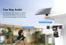 VSTARCAM smart ηλιακή κάμερα BG621SR, triple lens, 2MP, 4G, SD, PTZ, IP66 13