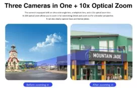 VSTARCAM smart ηλιακή κάμερα BG621TR, triple lens, 3MP, 4G, SD, PTZ, IP66 8