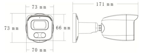 LONGSE IP κάμερα BMSAGC400WH, 2.8mm, 4MP, αδιάβροχη IP67, PoE 4