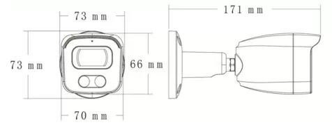LONGSE IP κάμερα BMSAGC400WH, 2.8mm, 4MP, αδιάβροχη IP67, PoE 4
