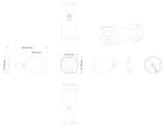 LONGSE IP κάμερα BMSC-2FCV2RC-28PMTF με μικρόφωνο, 2MP, 2.8mm, αδιάβροχη IP67, PoE 3