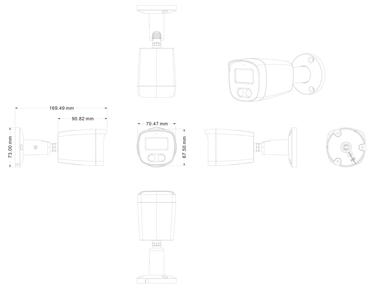 LONGSE IP κάμερα BMSC-2FCV2RC-28PMTF με μικρόφωνο, 2MP, 2.8mm, αδιάβροχη IP67, PoE 5 LONGSE IP κάμερα BMSC-2FCV2RC-28PMTF με μικρόφωνο, 2MP, 2.8mm, αδιάβροχη IP67, PoE - Image 3