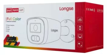 LONGSE IP κάμερα BMSC-2FCV2RC-28PMTF με μικρόφωνο, 2MP, 2.8mm, αδιάβροχη IP67, PoE 4