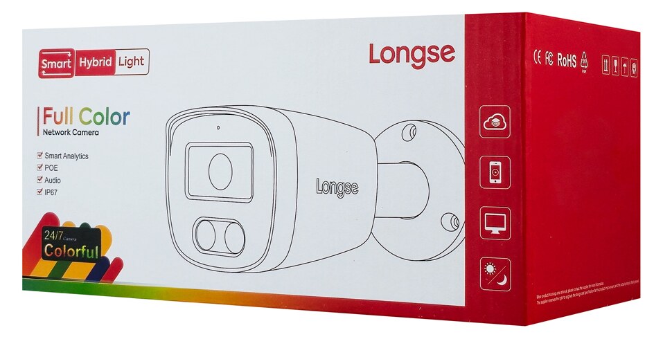 LONGSE IP κάμερα BMSC-2FCV2RC-28PMTF με μικρόφωνο, 2MP, 2.8mm, αδιάβροχη IP67, PoE 6 LONGSE IP κάμερα BMSC-2FCV2RC-28PMTF με μικρόφωνο, 2MP, 2.8mm, αδιάβροχη IP67, PoE - Image 4