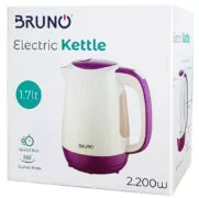 BRUNO ηλεκτρικός βραστήρας BRN-0001, 2200w, 1.7lt, βάση 360°, LED 9 BRUNO ηλεκτρικός βραστήρας BRN-0001, 2200w, 1.7lt, βάση 360°, LED 3