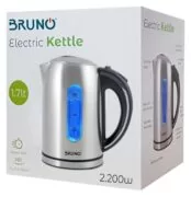 BRUNO ηλεκτρικός βραστήρας BRN-0028, 2200W, 1.7lt, βάση 360°, LED 3