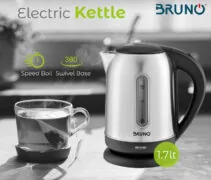 BRUNO ηλεκτρικός βραστήρας BRN-0029, 2200W, 1.7lt, βάση 360° 2