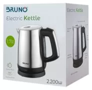 BRUNO ηλεκτρικός βραστήρας BRN-0030, 2200W, 1.7lt, βάση 360° 3