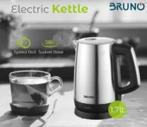 BRUNO ηλεκτρικός βραστήρας BRN-0030, 2200W, 1.7lt, βάση 360° 2
