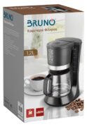 BRUNO καφετιέρα φίλτρου BRN-0086, 680W, έως 12 φλυτζάνια, 1.2L, μαύρη 6