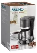BRUNO καφετιέρα φίλτρου BRN-0086, 680W, έως 12 φλυτζάνια, 1.2L, μαύρη 6