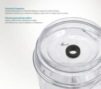 BRUNO πολυκόπτης BRN-0087, 2 ταχύτητες, 400W, 500ml, 4 λεπίδες, μαύρος 15 BRUNO πολυκόπτης BRN-0087, 2 ταχύτητες, 400W, 500ml, 4 λεπίδες, μαύρος 6