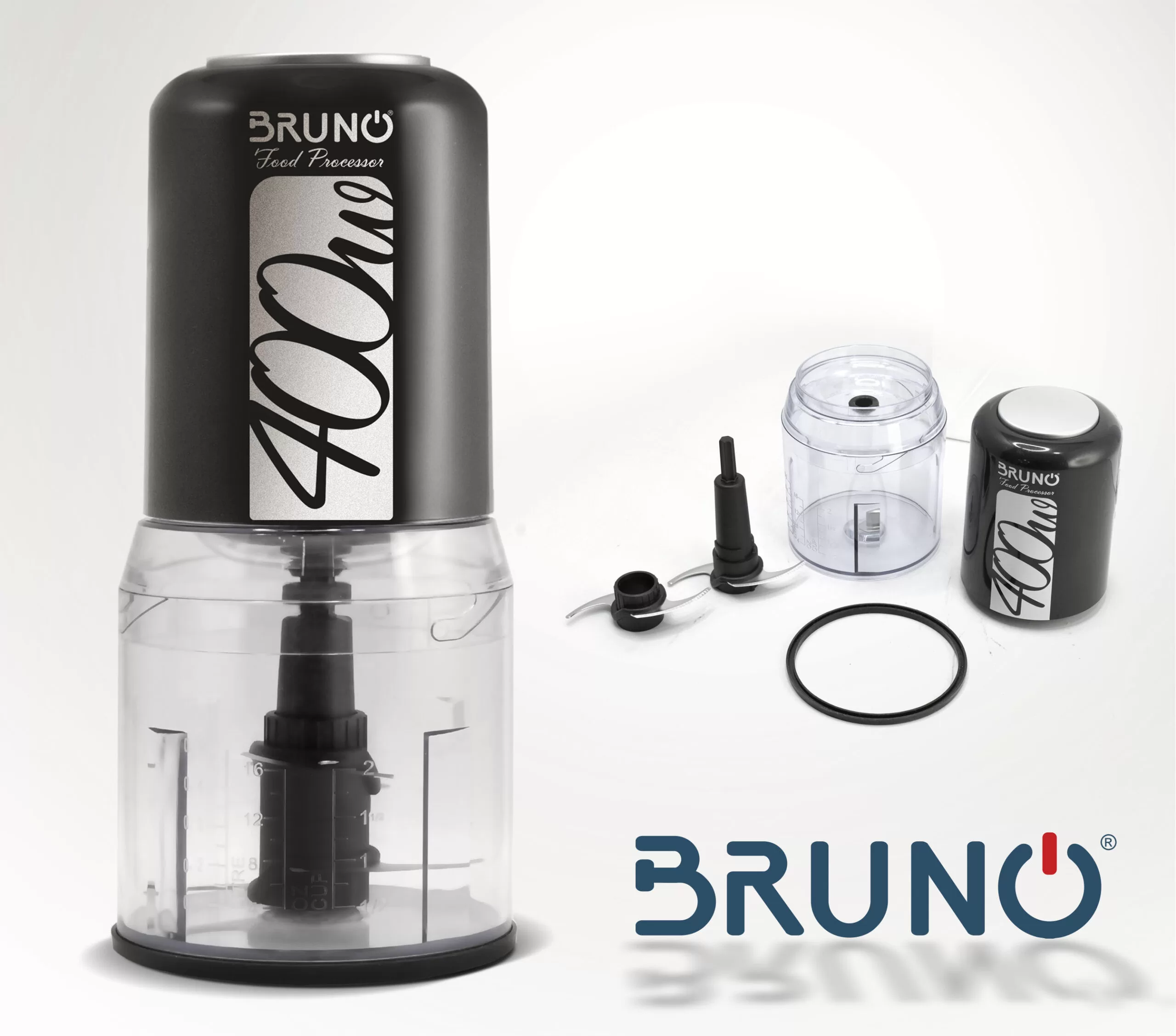 BRUNO πολυκόπτης BRN-0087, 2 ταχύτητες, 400W, 500ml, 4 λεπίδες, μαύρος 9 BRUNO πολυκόπτης BRN-0087, 2 ταχύτητες, 400W, 500ml, 4 λεπίδες, μαύρος - Image 7