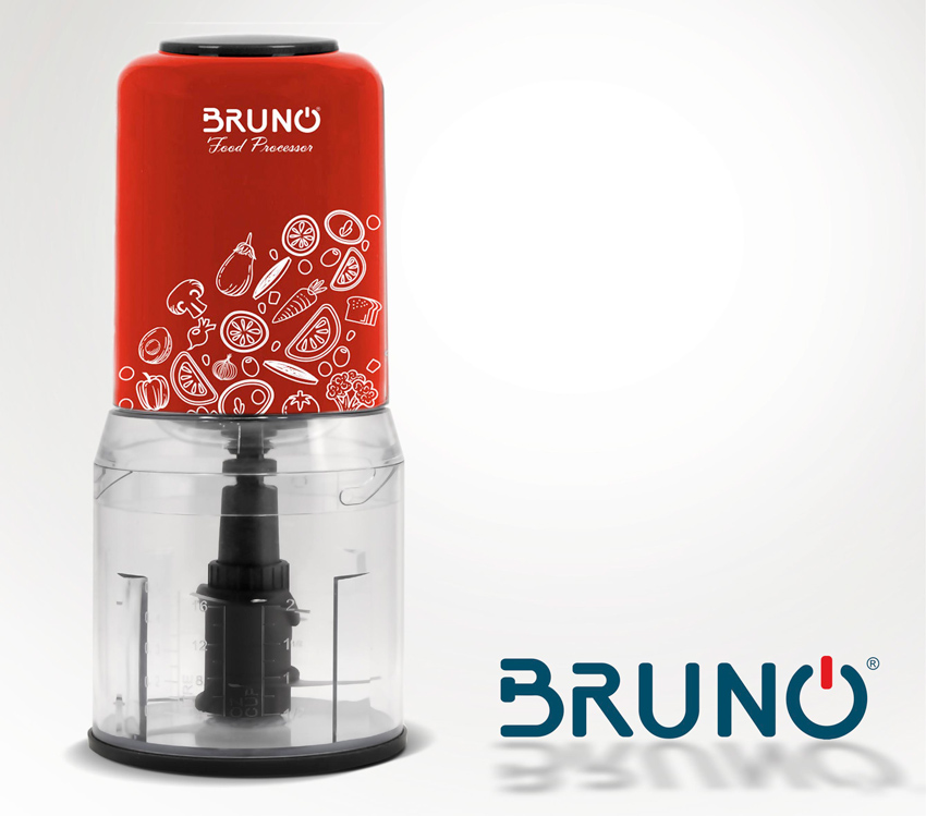 BRUNO πολυκόπτης BRN-0089, 2 ταχύτητες, 400W, 500ml, 4 λεπίδες, κόκκινος 9 BRUNO πολυκόπτης BRN-0089, 2 ταχύτητες, 400W, 500ml, 4 λεπίδες, κόκκινος - Image 7