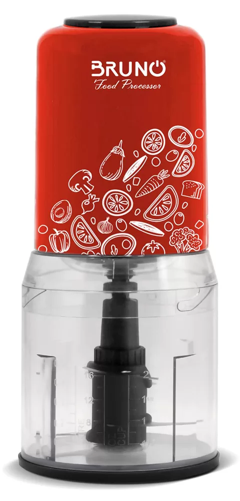 BRUNO πολυκόπτης BRN-0089, 2 ταχύτητες, 400W, 500ml, 4 λεπίδες, κόκκινος 3 BRUNO πολυκόπτης BRN-0089, 2 ταχύτητες, 400W, 500ml, 4 λεπίδες, κόκκινος