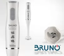 BRUNO ραβδομπλέντερ BRN-0091, 2 ταχύτητες, 500W, λευκό 5