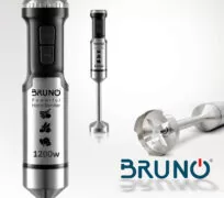 BRUNO ραβδομπλέντερ BRN-0092, ρυθμιζόμενη ταχύτητα, 1200W, inox-μάυρο 5