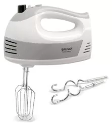 BRUNO μίξερ χειρός BRN-0110, 500W, 5 ταχύτητες & turbo, λευκό