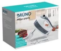 BRUNO μίξερ χειρός BRN-0110, 500W, 5 ταχύτητες & turbo, λευκό 15 BRUNO μίξερ χειρός BRN-0110, 500W, 5 ταχύτητες & turbo, λευκό 7