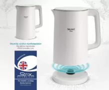 BRUNO βραστήρας BRN-0140 με διπλό τοίχωμα, 1.7L, Strix, 2200W, λευκός 5
