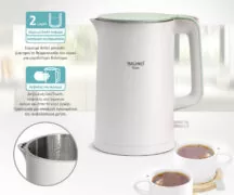 BRUNO βραστήρας BRN-0140 με διπλό τοίχωμα, 1.7L, Strix, 2200W, λευκός 6