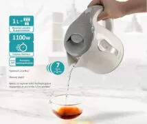 BRUNO βραστήρας νερού BRN-0141, 1L, 1100W, λευκό-γκρι 4