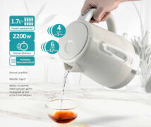 BRUNO βραστήρας νερού BRN-0142, 1.7L, 2200W, λευκό-γκρι 12 BRUNO βραστήρας νερού BRN-0142, 1.7L, 2200W, λευκό-γκρι 4