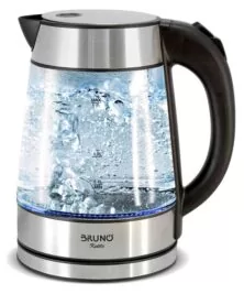 BRUNO βραστήρας νερού BRN-0143, 1.7L, 2200W, γυάλινος-Inox
