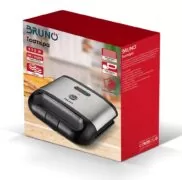 BRUNO τοστιέρα BRN-0165, 2 θέσεων, 800W, αντικολλητικές πλάκες, inox 6