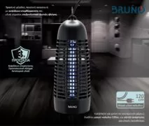 BRUNO ηλεκτρική εντομοπαγίδα BRN-0185 με UV λυχνία, 6W, μαύρη 3