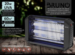 BRUNO ηλεκτρική εντομοπαγίδα BRN-0186 με UV λυχνία, 20W, μαύρη 7 BRUNO ηλεκτρική εντομοπαγίδα BRN-0186 με UV λυχνία, 20W, μαύρη 2