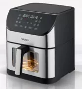 BRUNO φριτέζα αέρος BRN-0194, 8lt, 1800W, inox/μαύρη 7