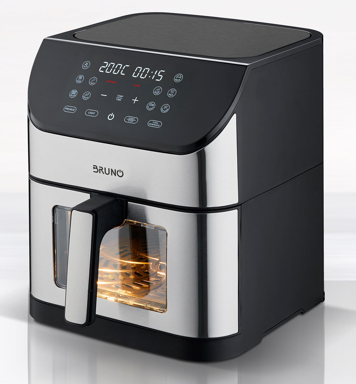 BRUNO φριτέζα αέρος BRN-0194, 8lt, 1800W, inox/μαύρη 9 BRUNO φριτέζα αέρος BRN-0194, 8lt, 1800W, inox/μαύρη - Image 7