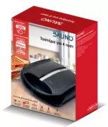 BRUNO ψηστιέρα-τοστιέρα BRN-0216 για 4 τοστ, 1400W, μαύρη mat/inox 6