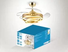 BRUNO ανεμιστήρας οροφής με LED φως BRN-0225, AC 122W, 42", Φ107x58εκ., χρυσός 7