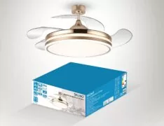 BRUNO ανεμιστήρας οροφής με LED φως BRN-0226, AC 82W, 42", Φ107x47εκ, χρυσός 7