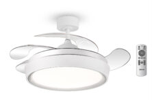 BRUNO ανεμιστήρας οροφής με LED φως BRN-0227, AC 82W, 42", Φ107x47εκ, λευκός