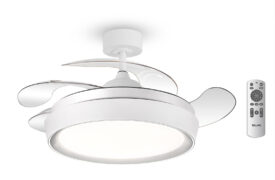 BRUNO ανεμιστήρας οροφής με LED φως BRN-0227, AC 82W, 42", Φ107x47εκ, λευκός