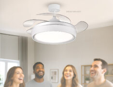 BRUNO ανεμιστήρας οροφής με LED φως BRN-0227, AC 82W, 42", Φ107x47εκ, λευκός 6