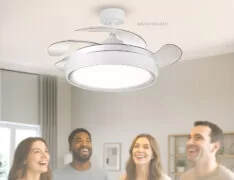 BRUNO ανεμιστήρας οροφής με LED φως BRN-0227, AC 82W, 42", Φ107x47εκ, λευκός 6