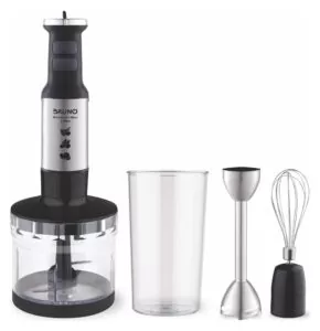 BRUNO ραβδομπλέντερ BRN-0250, 1700W Σετ 3 σε 1, ρυθμιζόμενη ταχύτητα, 4 λεπίδες, inox-μαύρο