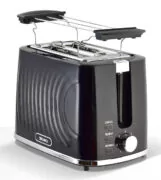 BRUNO φρυγανιέρα BRN-0274, 2 θέσεων, 900W, με σχάρα ψησίματος, μαύρη