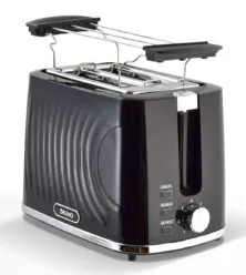 BRUNO φρυγανιέρα BRN-0274, 2 θέσεων, 900W, με σχάρα ψησίματος, μαύρη