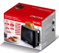 BRUNO φρυγανιέρα BRN-0274, 2 θέσεων, 900W, με σχάρα ψησίματος, μαύρη 7