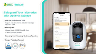 BOTSLAB smart κάμερα C221, 5MP/3K, WiFi, 360° PTZ, SD 3