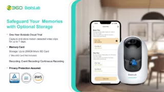 BOTSLAB smart κάμερα C221, 5MP/3K, WiFi, 360° PTZ, SD 3