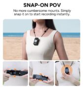 SJCAM action camera C400 με ασύρματο χειριστήριο, 16MP/4K, WiFi, αδιάβροχη θήκη, μαύρη 4